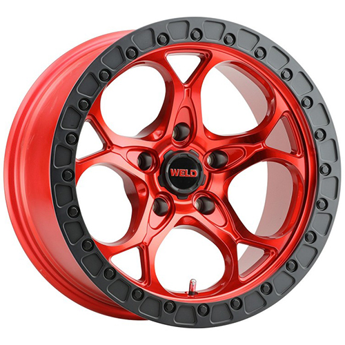 Weld Off-Road Ledge W134 Candy Red W/ Gloss Black Lip - Part Number W13479075450 Weld Off-Road Ledge W134 Candy Red W/ Gloss Black Lip Photo