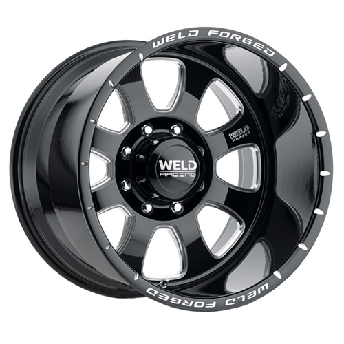 Weld Off-Road Renegade W807 Gloss Black Milled - Part Number W80722065BEA Weld Off-Road Renegade W807 Gloss Black Milled Photo