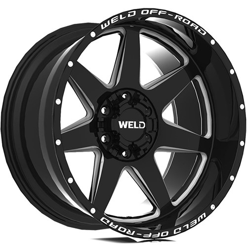 Weld Off-Road Retaliate W109 Gloss Black Milled - Part Number W10909057500 Weld Off-Road Retaliate W109 Gloss Black Milled Photo