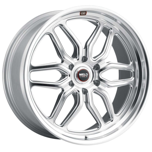 Weld Performance Laguna 6 Gloss Silver Machined