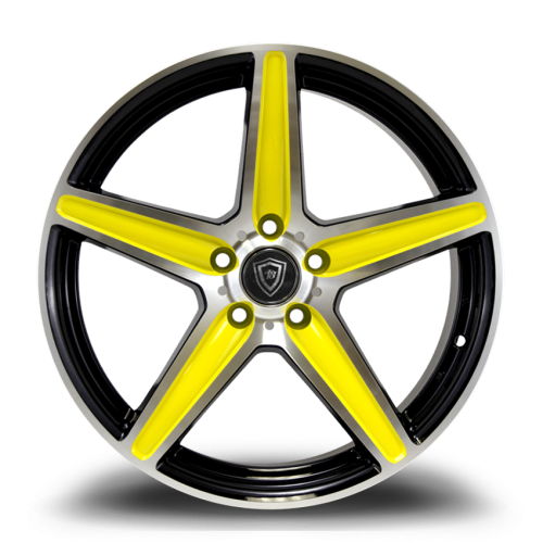 White Diamond W253 Black & Yellow Machined