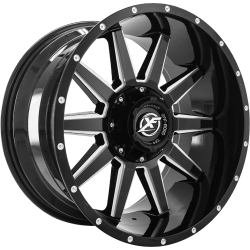 XF Offroad XF-219 Gloss Black Milled - Part Number XF-219209051397150+0GBML XF Offroad XF-219 Gloss Black Milled Photo