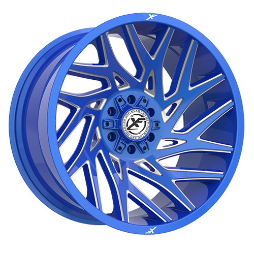 XF Offroad XF-229 Anodized Blue W/ Milled Accents - Part Number XF-229261461351397-76ABML XF Offroad XF-229 Anodized Blue W/ Milled Accents Photo