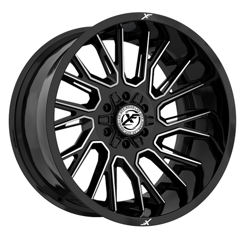 XF Offroad XF-230 Gloss Black Milled - Part Number XF-230179061351397+12GBML XF Offroad XF-230 Gloss Black Milled Photo
