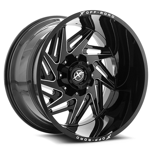 XF Offroad XF-203 Black Milled Window - Part Number XF-20322105135127-24BM XF Offroad XF-203 Black Milled Window Photo