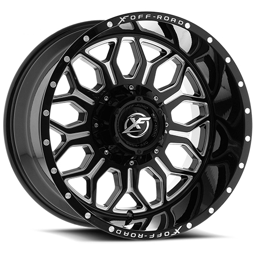 XF Offroad XF-227 Gloss Black Milled - Part Number XF-227209051143127-12GBML XF Offroad XF-227 Gloss Black Milled Photo