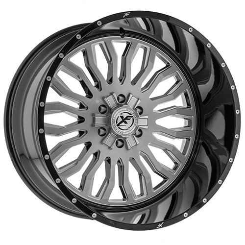 XF Flow XFX-305 Brushed Black Milled Window with Black Lip - Part Number XFX-305221251143127-44GBBRMW XF Flow XFX-305 Brushed Black Milled Window with Black Lip Photo