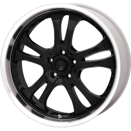 American Racing Casino AR393 Gloss Black W/ Machined Lip - Part Number AR3936749 American Racing Casino AR393 Gloss Black W/ Machined Lip Photo