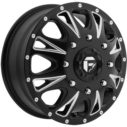 Fuel Offroad Throttle D513 Matte Black Milled Dually Front - Part Number D513176592F Fuel Offroad Throttle D513 Matte Black Milled Dually Front Photo