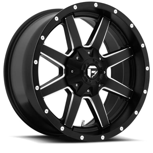 Fuel Offroad Maverick D538 Matte Black W/ Milled Spokes - Part Number D53817852755 Fuel Offroad Maverick D538 Matte Black W/ Milled Spokes Photo