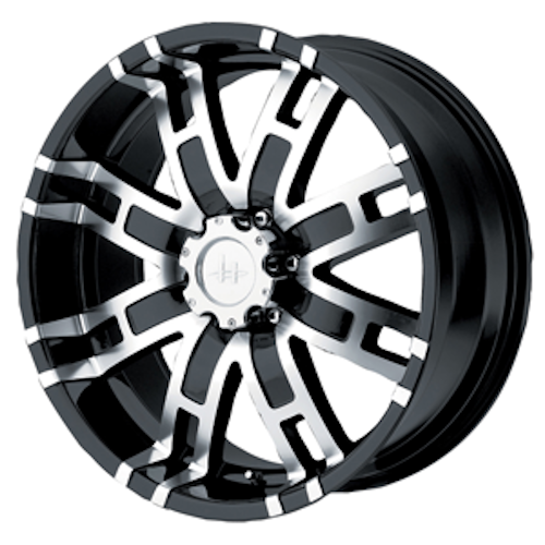 Helo HE835 Gloss Black W/ Machined Face - Part Number HE83529080318 Helo HE835 Gloss Black W/ Machined Face Photo