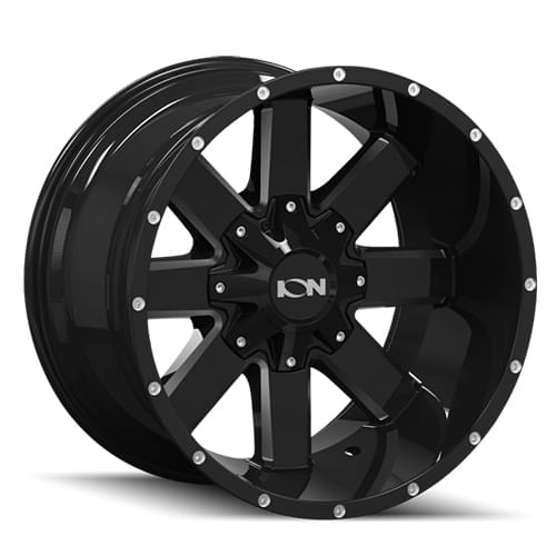 Ion Alloy 141 Gloss Black W/ Milled Spokes - Part Number 141-2994M18 Ion Alloy 141 Gloss Black W/ Milled Spokes Photo