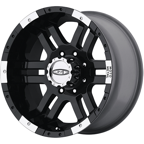 Moto Metal MO951 Gloss Black Machined - Part Number MO95189058330 Moto Metal MO951 Gloss Black Machined Photo